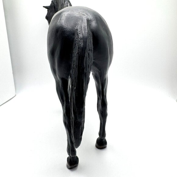 Breyer Black Foundation Stallion 64 Model Horse 1977-1987 Vtg Chris Hess - Picture 6 of 7